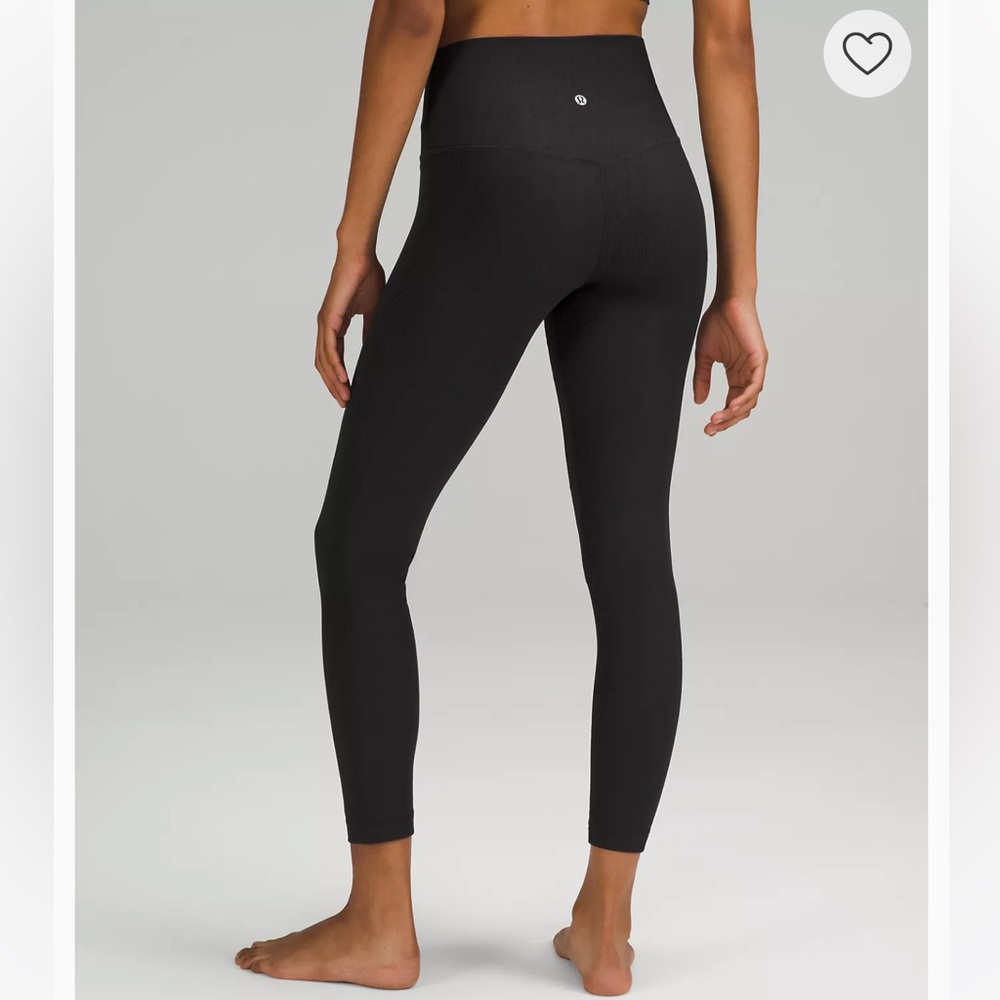 Lululemon Ribbed Black High-Waisted Align Leggings